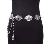 Ladies' Vintage Heavy Metal Chain Fashion Alloy Carved Bull Head Decoration Belt Boho