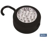 Linterna Cofan Lámpara 24 Led Redonda con Imanes y Gancho
