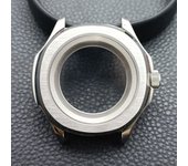 High-quality Silvery Black Case have inner ring 39.5mm watch men's case FIT NH34 NH35 NH36 movement Automtaic Watch Box