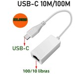 Adaptador de USB-C rojo RJ45 Gigabit Ethernet 100Mbps para Mac con cable de red Realtek USB a RJ45 para portátil