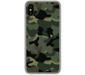 Tumundosmartphone Funda Gel Tpu para Iphone X / XS Diseño Camuflaje Dibujos