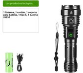 Powerful LED Flashlight Long Shot 4000M Super Bright Rechargeable Lamp Ultra Power Torch lamp Outdoor Emergency Camping Lantern