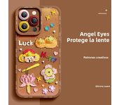 Deluxe Case For iphone16 15 14 13 12 11 Pro Max X XR Xs Silicone Advanced Cell Phone Protective Cover Anti-fall Clay Painting