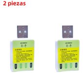 1-5pcs Electronic Fishing Float Battery Charger CR425 USB Charger 2 Holes Charging Adapter For LED Fishing Buoy Accessories
