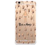 Funda original compatible con iPhone 6 Plus o 6S Plus con un diseño de Rick y Morty Jerry Smith con un diseño de TPU TRANSPARENTE