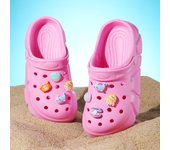 Lovely garden clogs for girls slippers, summer light outdoor slippers sandals for children beach pool shoes
