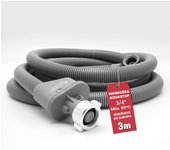 ELECTROHOGAR Manguera Aquastop | Manguera Para Lavadora Y Lavavajillas | Conexión de 3/4", Sistema De Corte Mecánico | Seguridad Contra Inundaciones | PVC | Certificación VDE