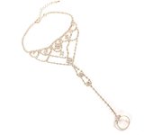 1PC Rhinestone Toe Chain Ankle Jewelry for Women Beach Ankle Jewelry for Girls