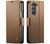 For Samsung Galaxy Z Fold 6 Case Magnetic PU Leather Phone Case for Samsung Z Fold 6 5 5G Wallet with Card Holder Phone Cover