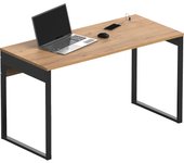 Briebe Smuk Escritorio Mesa de Ordenador Oficina Estudio, Patas Estructura Metálica Industrial 76x135x60cm, , Madera