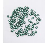 10/30/50pcs 6mm Enamel Evil Eye Beads Charm Stainless Steel DIY Craft  Charms Pendants for Jewelry Making DIY Bracelet Necklace