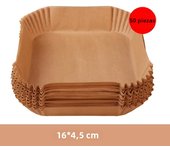 Large Air Fryer Disposable Paper Liner Square 23cm Non-stick Airfryer Parchment Baking Paper for 3-10QT Cooking/Steaming Basket