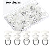 100Pcs Plastic Curtain Track Glider Ceiling Sliding Curtain Track Hooks Drapery Rail Roller Carrier Shower Curtain Pulley Window
