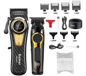 Kemei Rechargeable Hair Clippers kit Professional DLC Blade Electric Trimmer Men Barber Cordless Shaver KM-2242 KM-2351 KM-3209