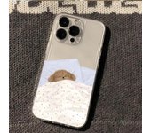 Cute Dog Cat TPU Soft Case Phone for iPhone 16 15 ProMax 14 13 12 Mini 11 Pro XS XR 7 8 Plus Screen Protector Shockproof Cover