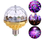 E27 Mini Rotating Magical Ball Light RGB Projection Lamp Party DJ Disco Ball Light For Home Party KTV Bar Stage Wedding Lighting