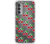 Funda Silicona Antigolpes para Motorola Edge 20 diseño Cerezas Dibujos