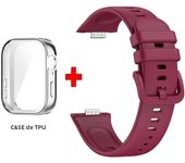TPU Case+Silicone Strap for Huawei Watch Fit 3 Strap Replacement Band for Huawei Watch Fit3Watch Band With Case Screen Protector
