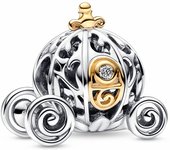 New Disney Pumpkin Car Necklace Earring Set Charm Beads Suitable for Original  Bracelets DIY Women's Jewelr