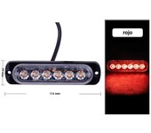 1PC 6LED Strobe Side Marker Indicators Light for Truck Trailer 12-24V Flashing Warning Tail Light Car Signal Brake Lamp Lightbar