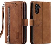 Para Samsung Galaxy A55 5G Funda de cuero 9 titular la tarjeta Folio cubierta del teléfono