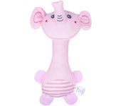 Sonajero para bebé, dispositivo incorporado para bebé, palo de agarre manual, juguete de peluche súper lindo, marioneta de mano