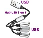 Fast Data Transmission 4-Port Type C USB Hub Splitter OTG Adapter for Computer MacBook pro Air Multi Device USB Hub Extensions