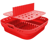 8.5 Inch Air Fryer Silicone Basket Plate Reusable Square Foldable Food-Safe Air Fryer Accesoires Cooking Tool Baking Molds Party