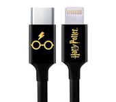 ERT Group Cable Tipo C a Lightning MFI Harry Potter Logo y Gafas 1m - Carga Rápida