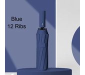 12 bone solid color automatic umbrella lightweight folding extra large parasol anti-ultraviolet