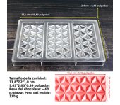 New Chocolate Mold Polycarbonate Candy Chocolate Bonbons Candy Bar Baker Confectionery Fondant Baking Pastry Tools