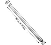 20/30/40/50cm Shower Extension Pipe G3/4 Round Bathroom Shower arm Stainless Steel Round Shower Extension Pipe Extension Pipe