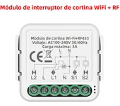 GIRIER Tuya Smart WiFi RF433 Curtain Switch Module for Electric Roller Shutter Blind Motor 1 Gang Works Alexa Alice Google Home