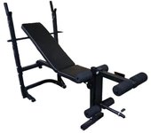 Banco de musculación plegable, equipo de ejercicio en casa ajustable, inclinable y declinable. Abdominales, pesas y Fitness.