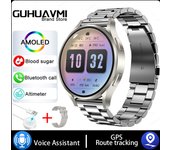 2024 GPS Track Smart Watch 6 Reloj Inteligente Hombre 1,39 Inchs Pantalla Táctil Complete 360*360 HD AMOLED Siempre Muestra , Reloj De Temperatura Corporal, Reloj De Azúcar En Sangre,Bluetooth Llama Smartwatch Hombres, IP68 Impermeable Reloj De Mujer
