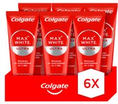 Pasta de dientes blanqueadora Colgate Max White Ultra Active Foam, dientes blancos 50ml Pack de 6