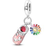 100% 925 Silver Cute Pet Spring Mother Love Princess Bow Multiple Styles Sweet Charms Fit 3mm Bracelets DIY Fine Jewelry Making