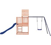 vidaXL Parque infantil de exterior madera maciza Douglas