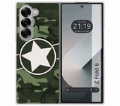 Tumundosmartphone Funda Carcasa Dura para Samsung Galaxy Z Fold 6 5G diseño Camuflaje 01 Dibujos