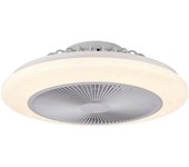 DUPI Ventilador de Techo LED RGB SLIM  – Motor DC Silencioso, 6 Velocidades, Luz Regulable, Mando y Aspas Reversibles Ø55cm