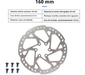 140/160/180/203mm Bicycle Disc Brake For Power Assisted Bicycle Thickening 2.3 mm 130g Stainless Steel Road MTB Disc Brake
