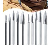 10 piezas de accesorios para taladro para tallado y grabado de madera, broca para bricolaje