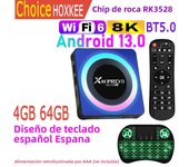 X88 PRO 13 Android 13.0 RK3528 Rockchip Quad Core Wifi6 8K LAN 100M Dual Wifi 2.4G 5G BT5.0 2GB 4GB 16GB 32GB 64GB Smart TV Box
