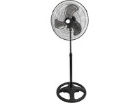 Ventilador de Pie de Alta Potencia 80W, 18pulgadas, 45cm de diametro, Ventilador Altura Regulable hasta 130cm, 3 Velocidad Ajustable, Con base Redondo Ancho para Mayor Estabilidad, Pequeñpos Aparatos de Electricos, Pequeños Electrodomesticos Climatizacion