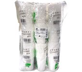 Start Electric | Pack de 100/270 Vasos Desechables Irrompibles de Polipropileno 220 cc, Color Blanco - Ideal para Fiestas, Eventos y Celebraciones | Marca Maxi Products