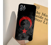 1pc Turk Wolf Turkey Flag Phone Case Silicone Soft For IPhone 16 15 14 13 12 11 Plus Pro Max Plus