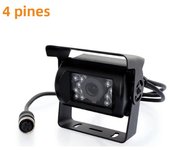 7" LCD Monitor Car Rear View Kit + 4Pin 18 LED CCD Parking Reversing Backup Camera 20m Cable for Bus Truck Motorhome 12V-24V