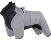 Ropa de perro de Mascota de invierno abrigo de perro impermeable con anillo D ropa de mascota caliente para perros medianos cachorro chaqueta perro abrigo cuatro pierna mono