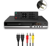 DVD Player High-defination 1080P Home DVD Player Box For TV DVD229 HD DVD Player DVD CD-Discs Player AV-Output Built-in MIC-port