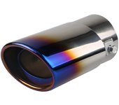Universal Car Exhaust Muffler Tip Round Stainless Steel Car Tail Rear Chrome Round Exhaust Pipe Tail Muffler Tip Pipe